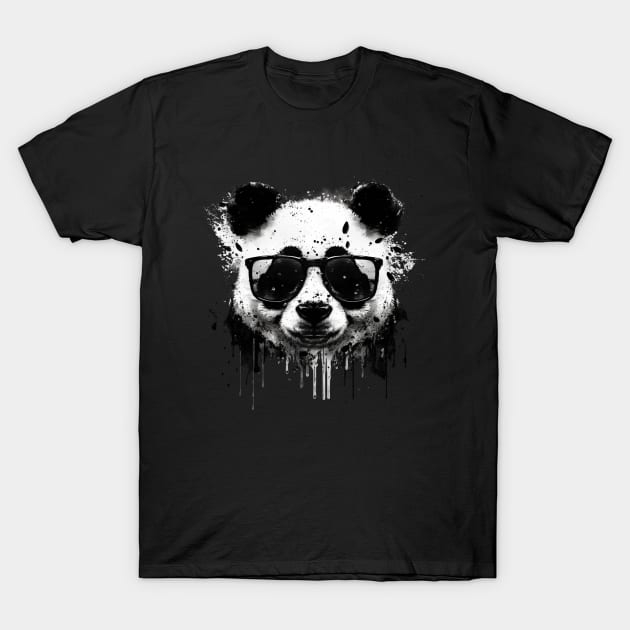 melting panda T-Shirt by myepicass